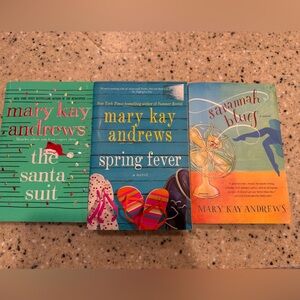 Lot of 3 Mary Kay Andrews Books – The Santa Suit, Spring Fever, Savannah Blues